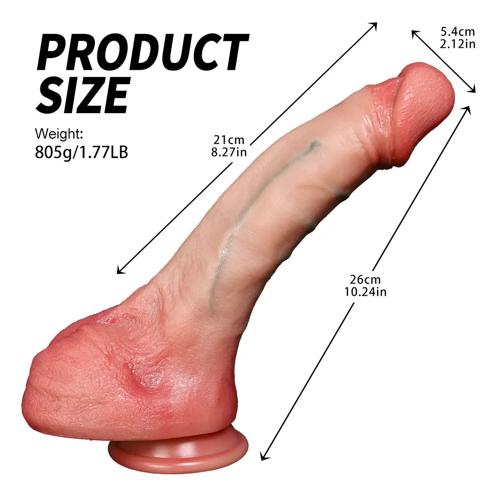 Premium Silicone Model | Medical-Grade Liquid Silicone | Strong Suction Base | Realistic Design
