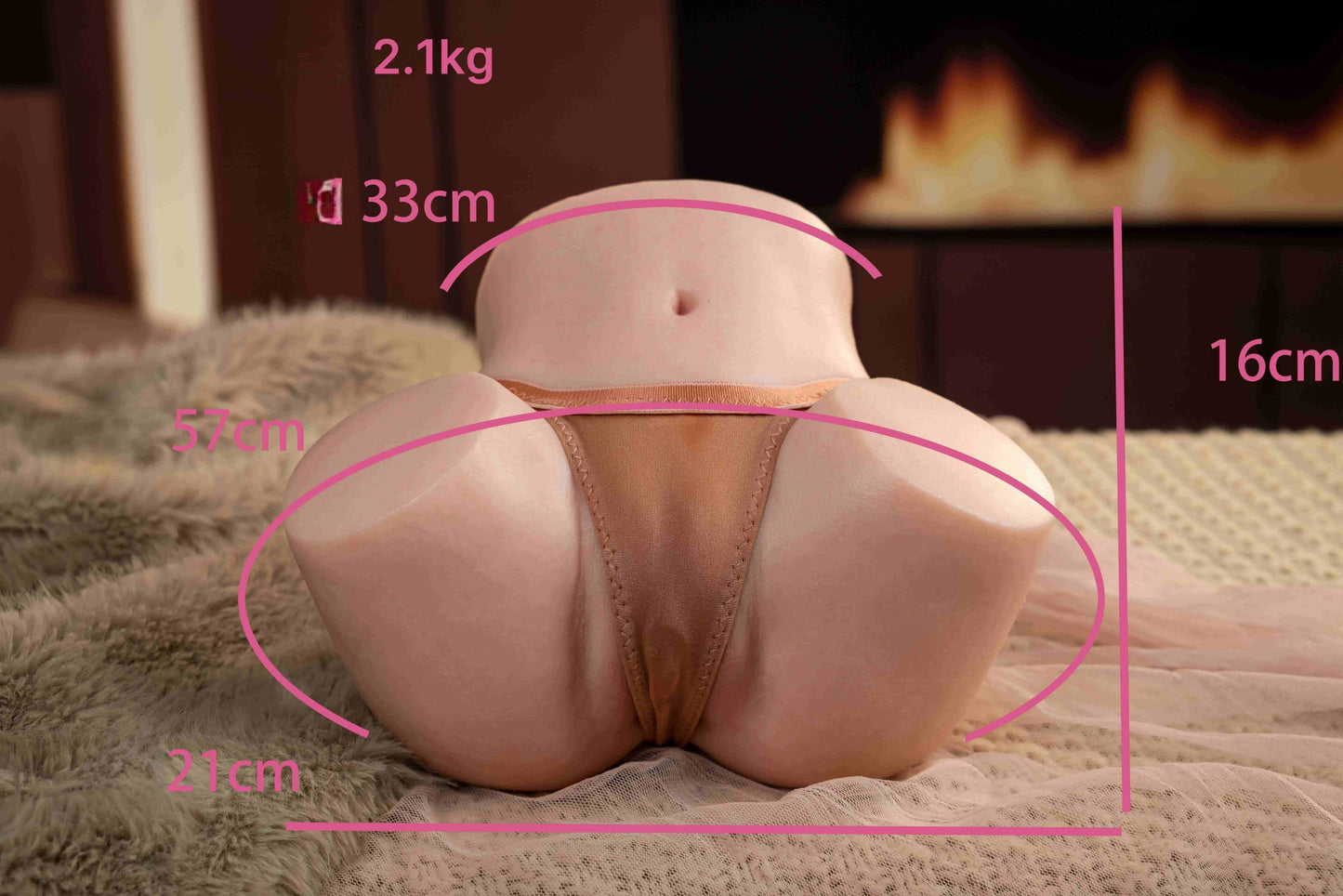 HA08 Premium Full Silicone Hip & Torso Model | Medical-Grade Silicone | Realistic Lower Body | 2.1KG