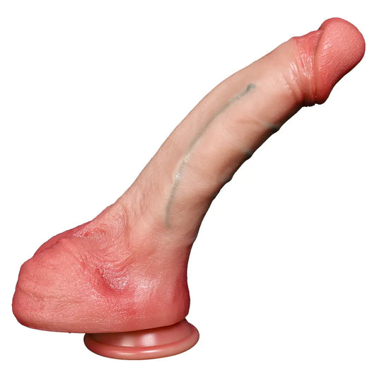 Premium Silicone Model | Medical-Grade Liquid Silicone | Strong Suction Base | Realistic Design