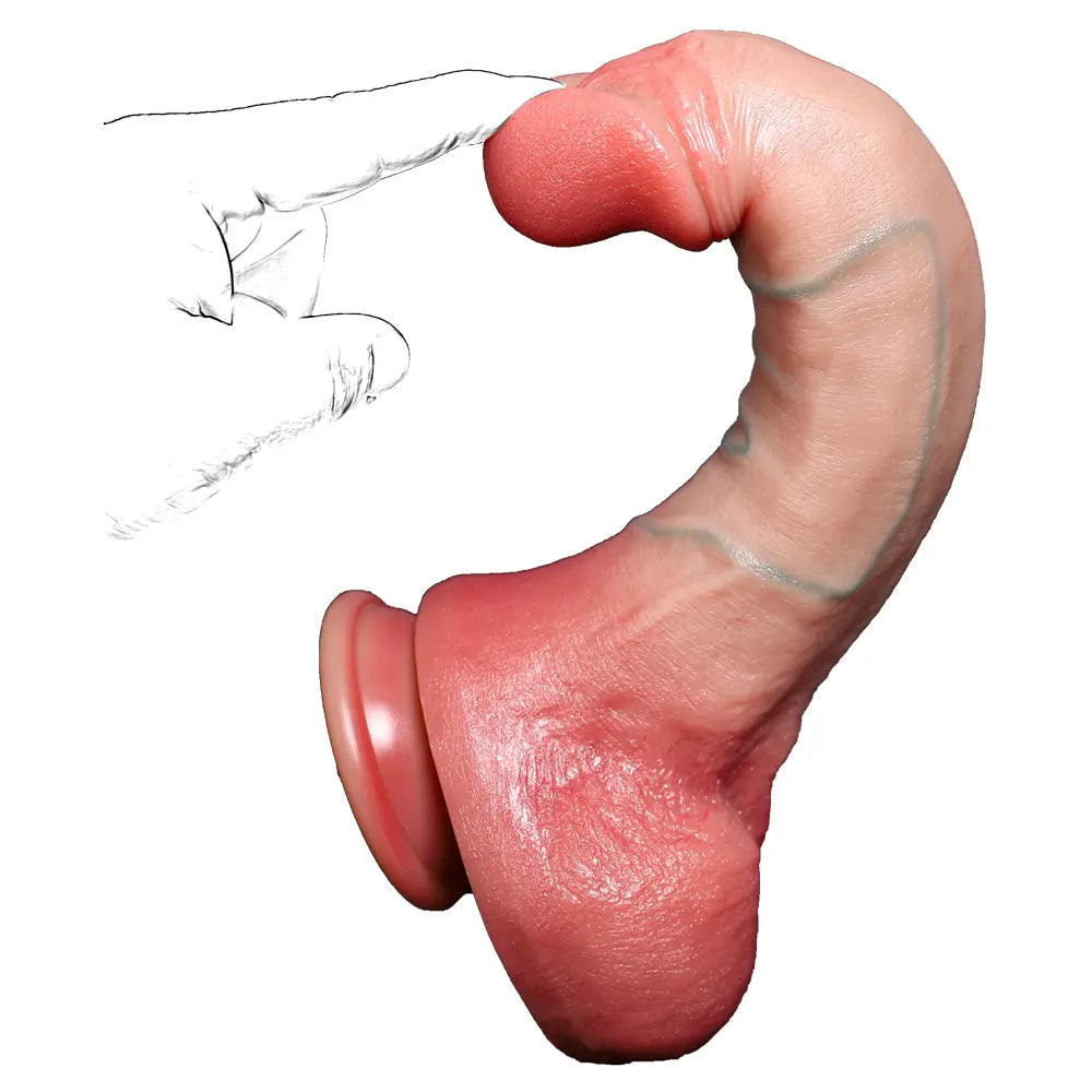 Premium Silicone Model | Medical-Grade Liquid Silicone | Strong Suction Base | Realistic Design
